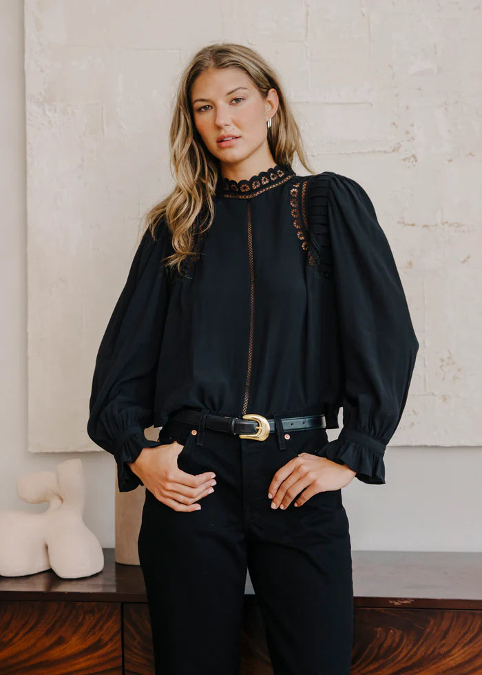 Love The Label Fiona Top in Black