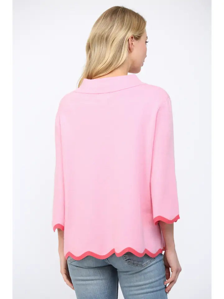 Here All Along Sweater in Pink