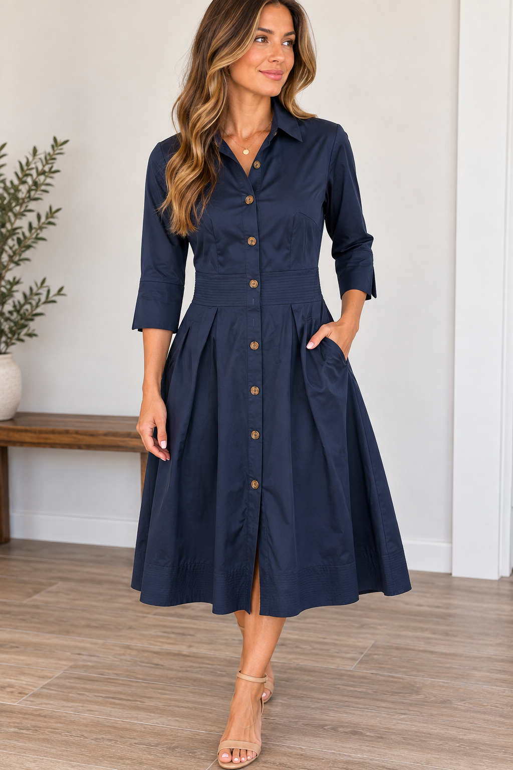 CK Bradley Monaco Dress in Navy
