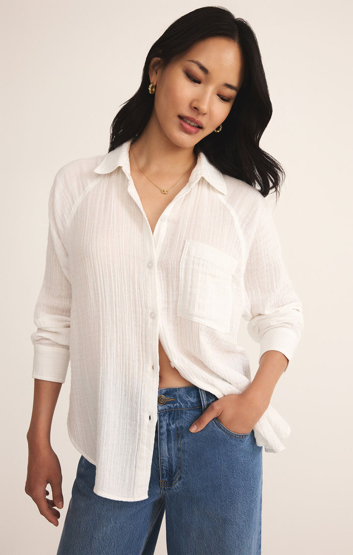 Z Supply The Perfect Airy Top in White