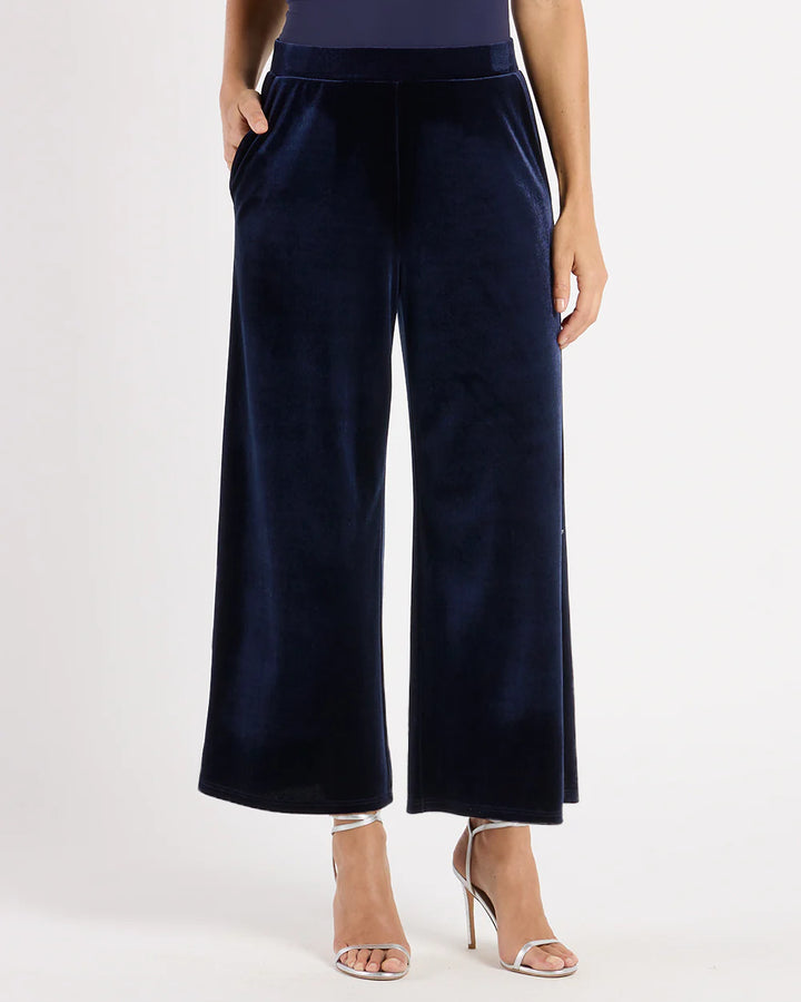 Jude Connally Lolly Pant Stretch Velvet in Navy