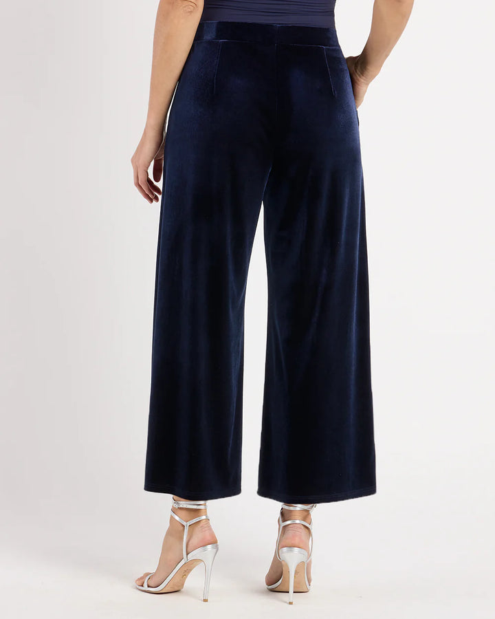 Jude Connally Lolly Pant Stretch Velvet in Navy