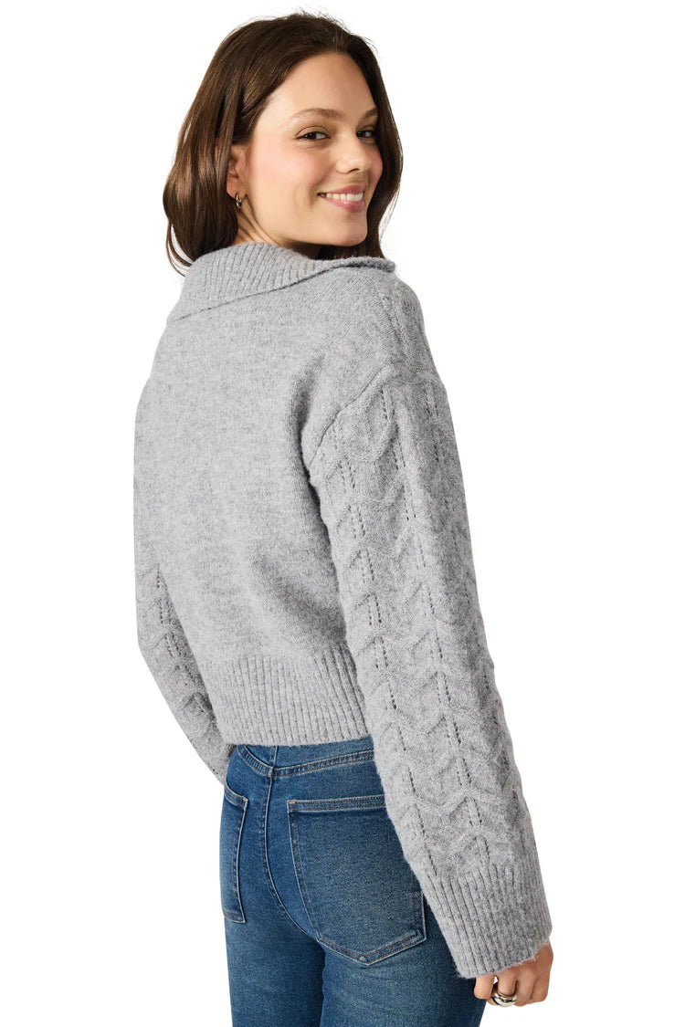 Steve Madden Esther Sweater in Grey Heather