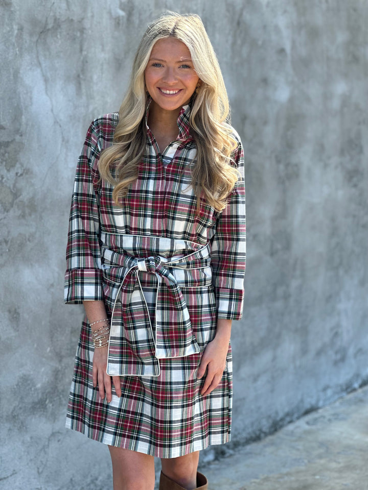 Holly Shae Arden Dress in Holiday Plaid