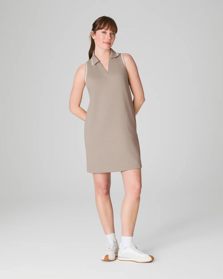 SPANX® AirEssentials Pique Polo Tank Dress in Ashwood