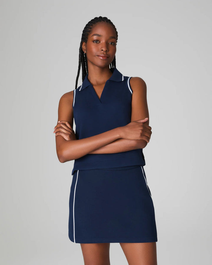 SPANX® AirEssentials Pique Polo Tank in Timeless Navy