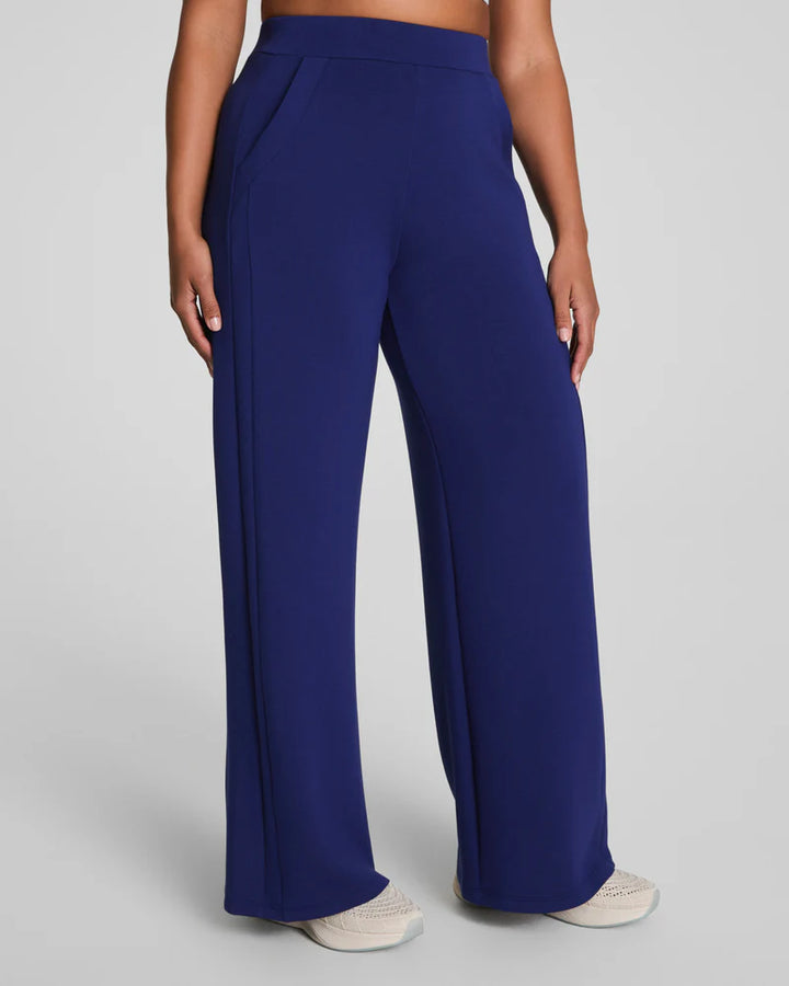 SPANX AirEssentials® Wide Leg Track Pant in Midnight Iris