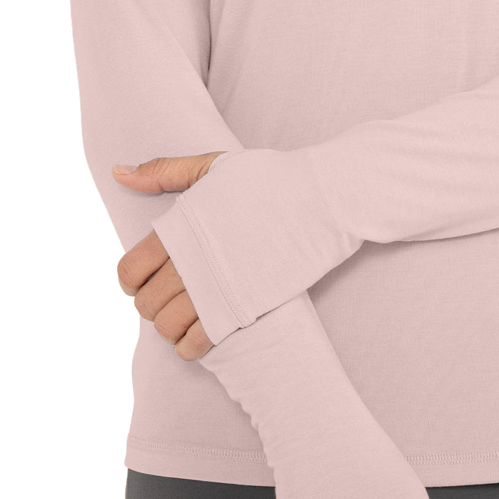 Free Fly Women's Bamboo Shade Long Sleeve in Harbor Pink