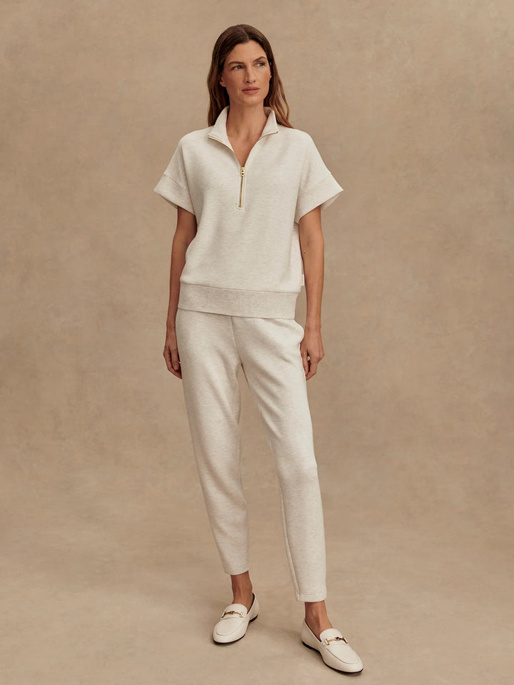 Varley The Slim Pant 27.5" in Ivory Marl
