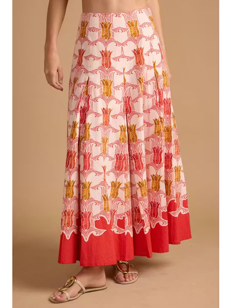 Thomas & Lourdes Hailey Skirt in Desert Tulip