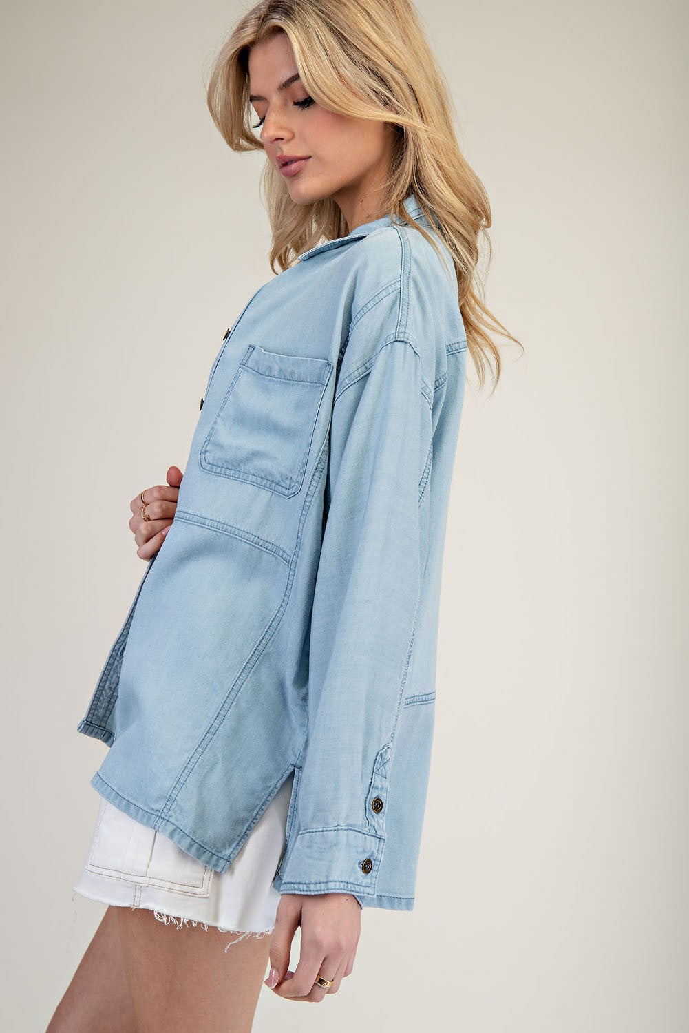 Chambray Long Sleeve Shirt