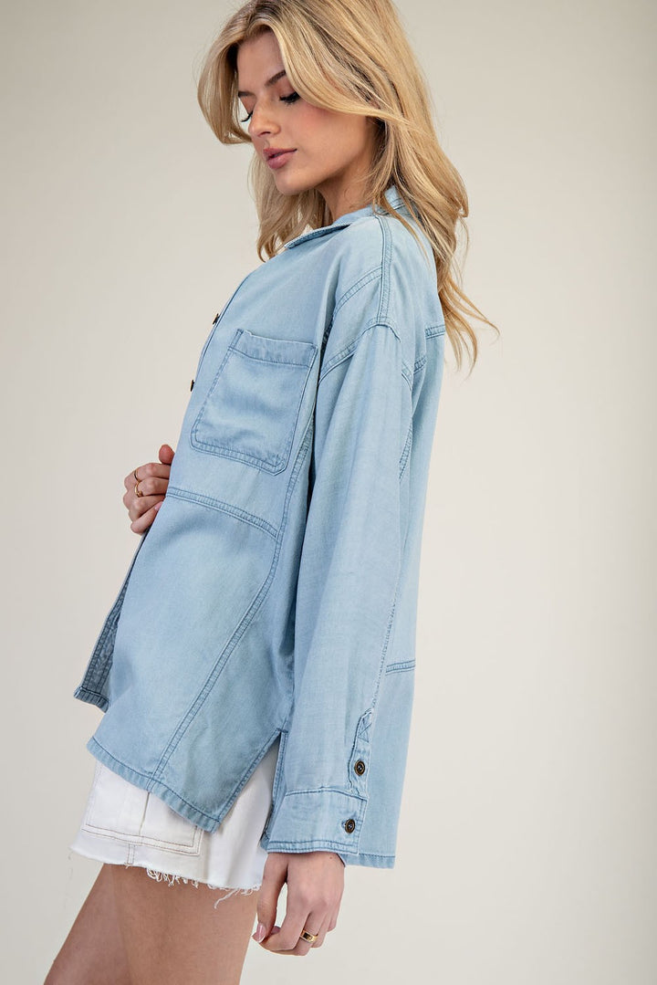 Chambray Long Sleeve Shirt
