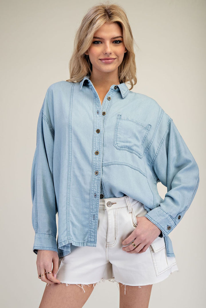 Chambray Long Sleeve Shirt