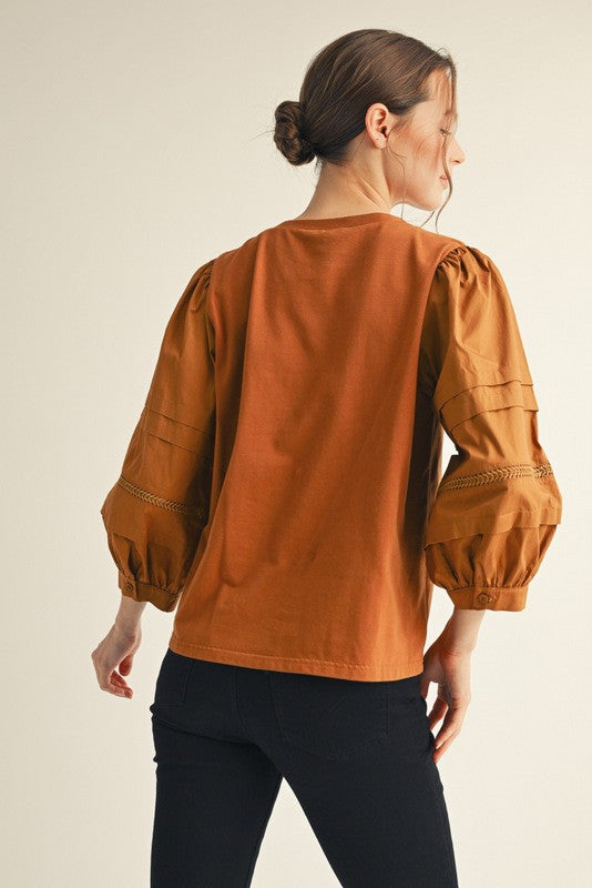 All In Brown Top