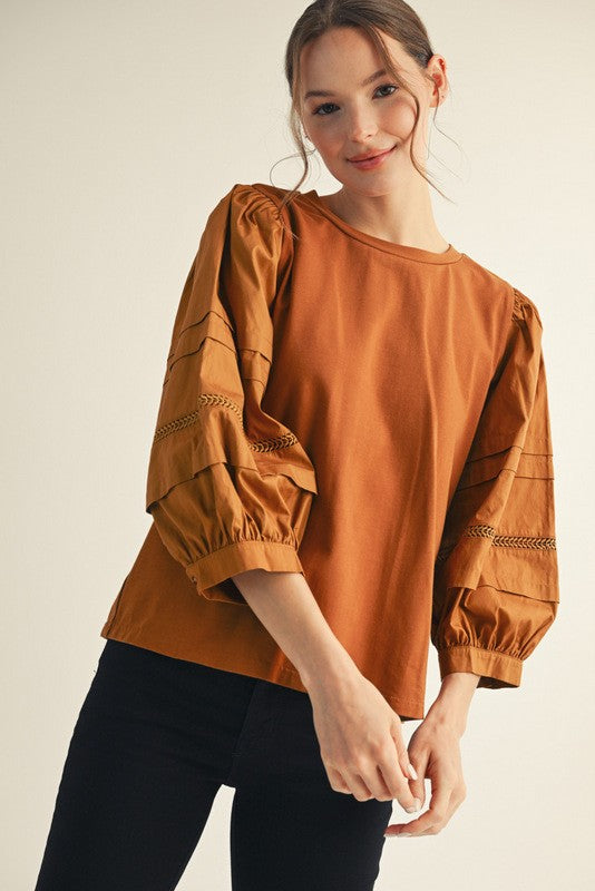 All In Brown Top