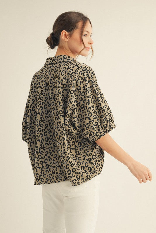 Wild As The Wind Animal Print Top