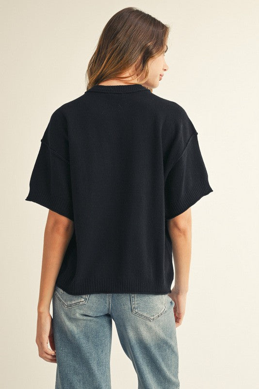 Good For Me Sweater in Black