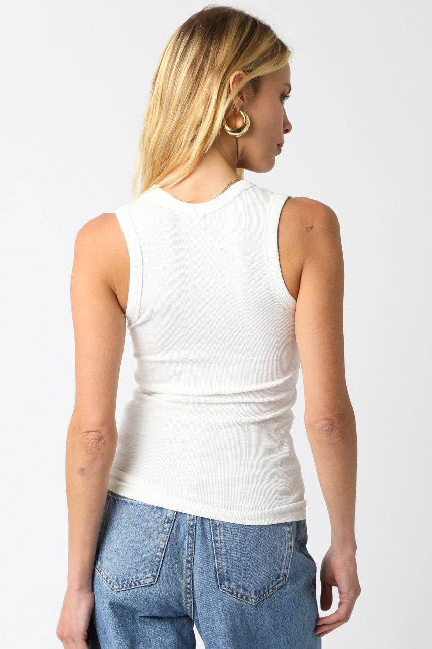 Basic Scoop Next Tank in Off White