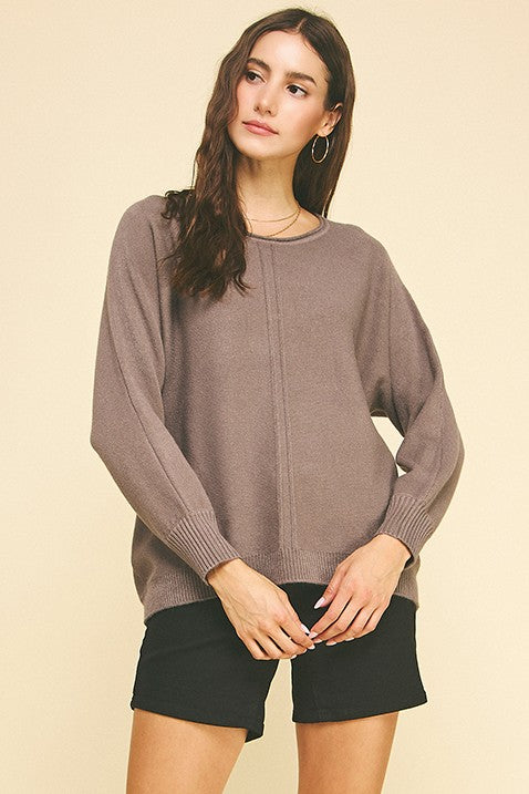 Grey Long Sleeve Sweater