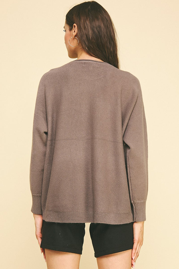 Grey Long Sleeve Sweater