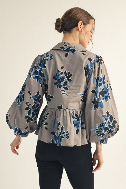 Peaceful Feelings Taupe Top