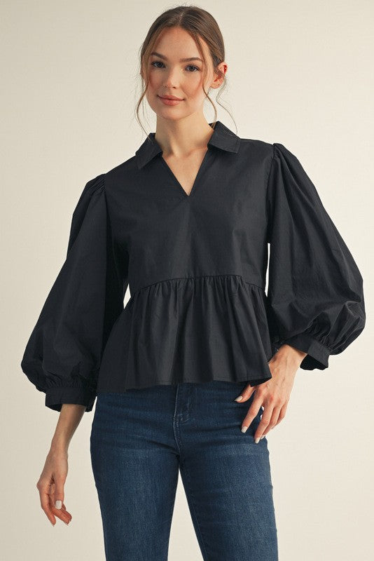Peaceful Feelings Black Top