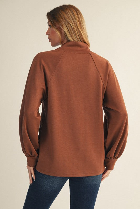 Only Getting Better Brown Top
