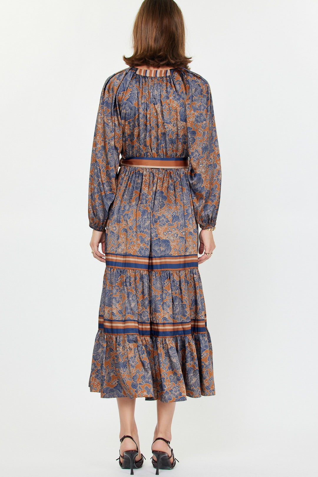 Printed Tiered Maxi Dress