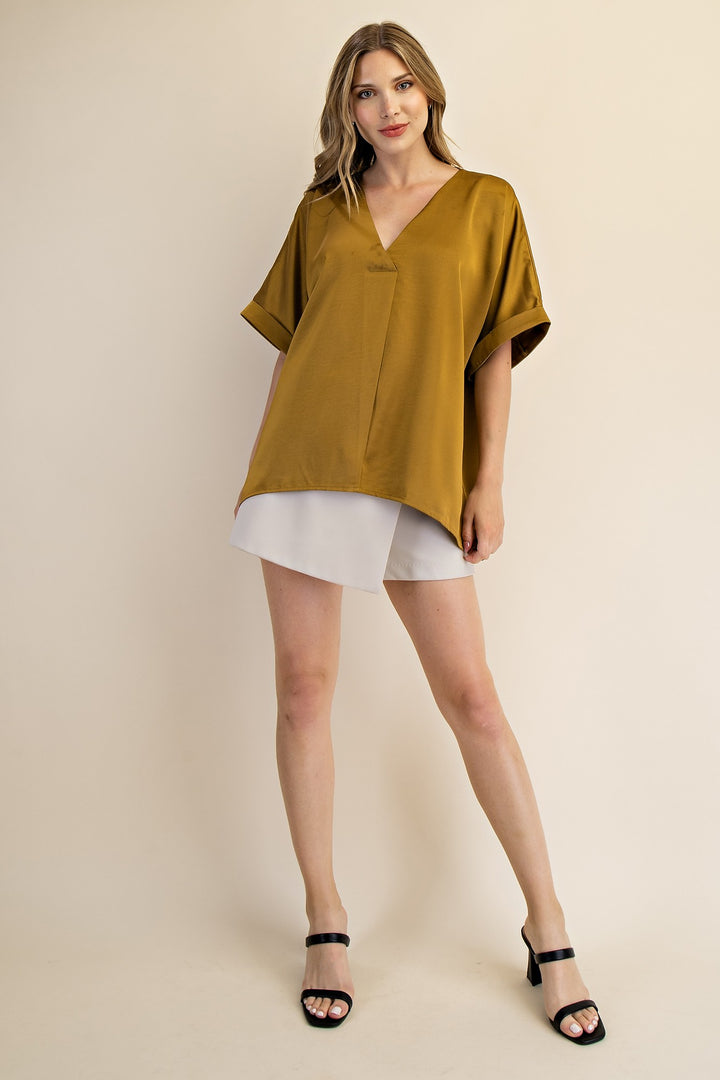 Take Me Places Top in Mustard