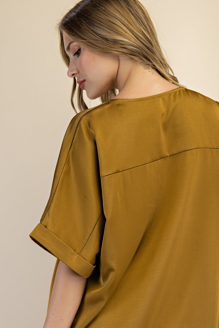 Take Me Places Top in Mustard