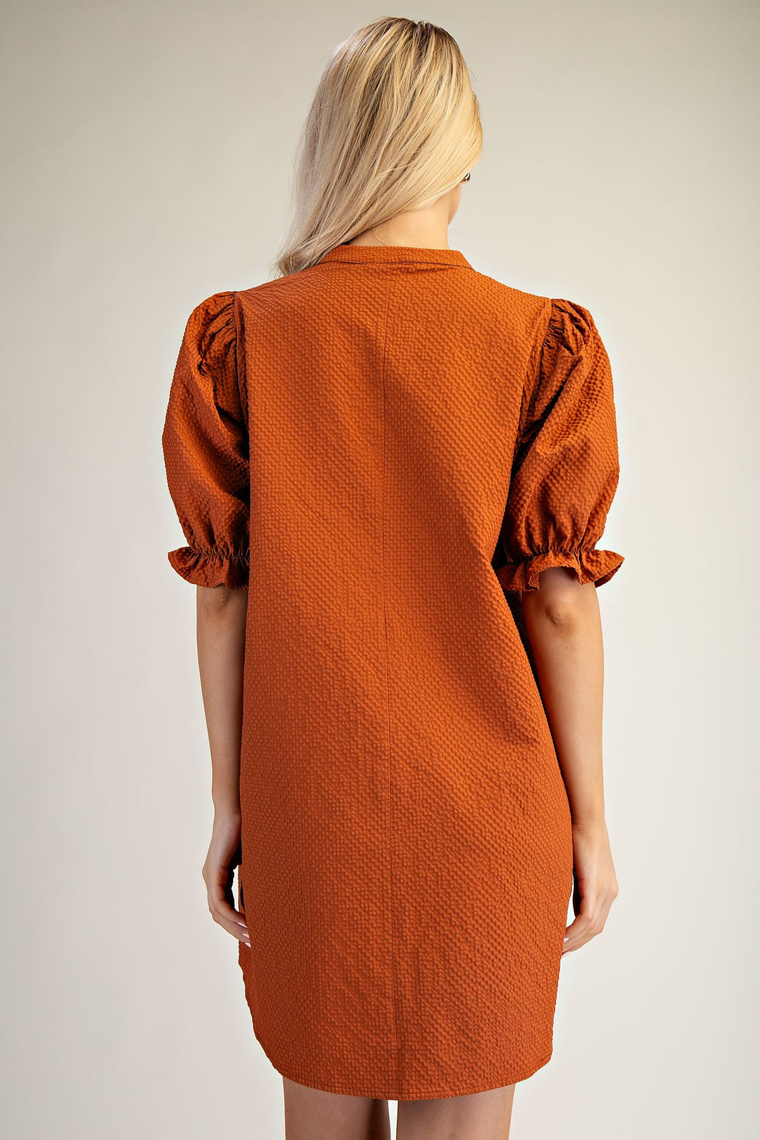 Seeing The Beauty Rust Dress
