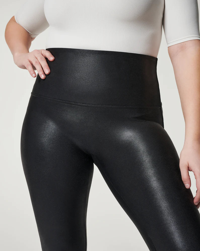 Spanx🖤Faux Leather Leggings for Women EUC Size XS Black SO