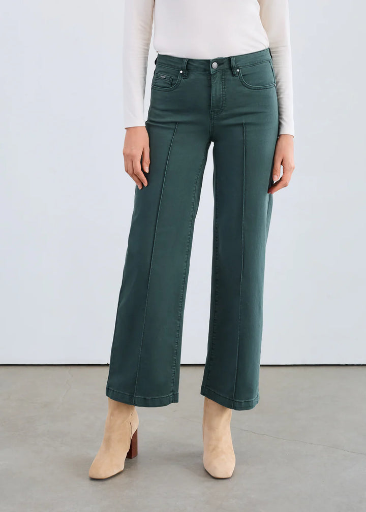 French Dressing Olivia Wide Leg Jeans in Spruce