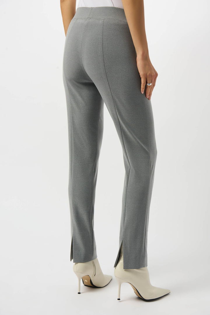 Joseph Ribkoff Slim Formal Trousers in Grey Melagne