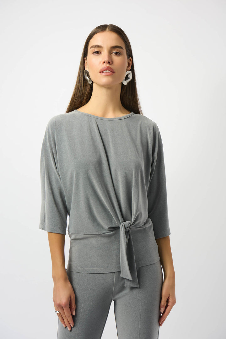 Joseph Ribkoff Grey Melange Top