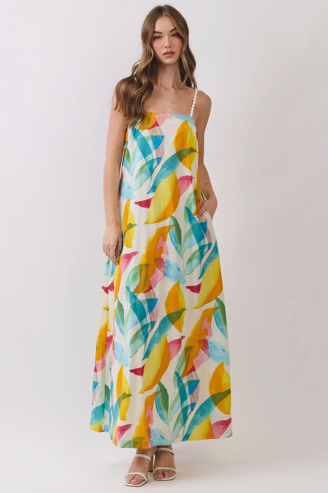 Abstract Tropical Print Maxi Dress – Sugar & Spice