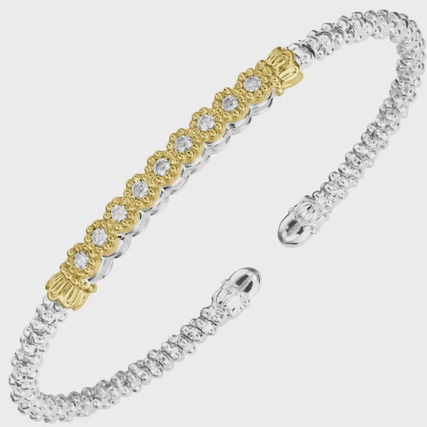 Vahan 2mm Petite Diamond Row Cuff