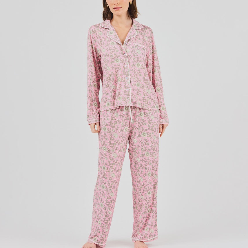 Pant Set Charlotte Thistle Vines Pink