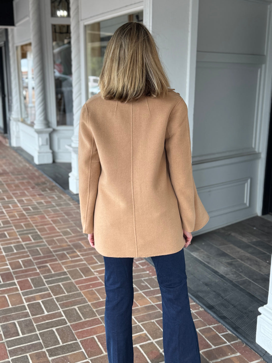 Tyler Boe Shannon Car Coat in Camel