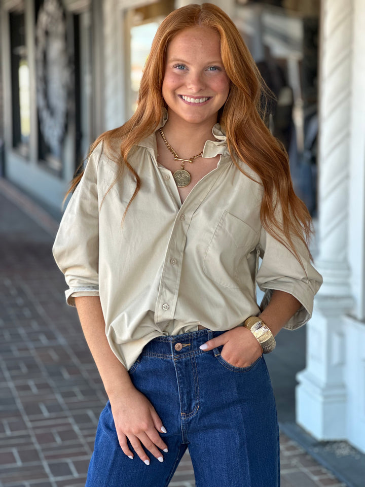 Bontina Top in Tan