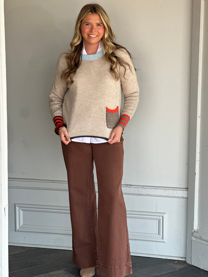 Lovely Surprise Light Brown Sweater
