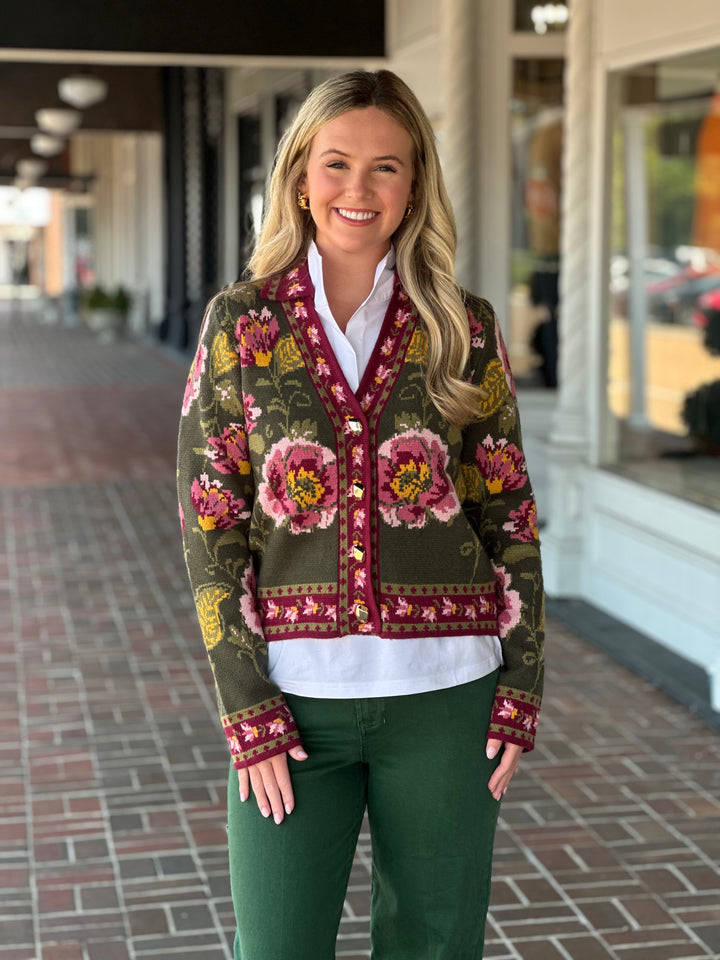 All Part Of The Plan Floral Sweater