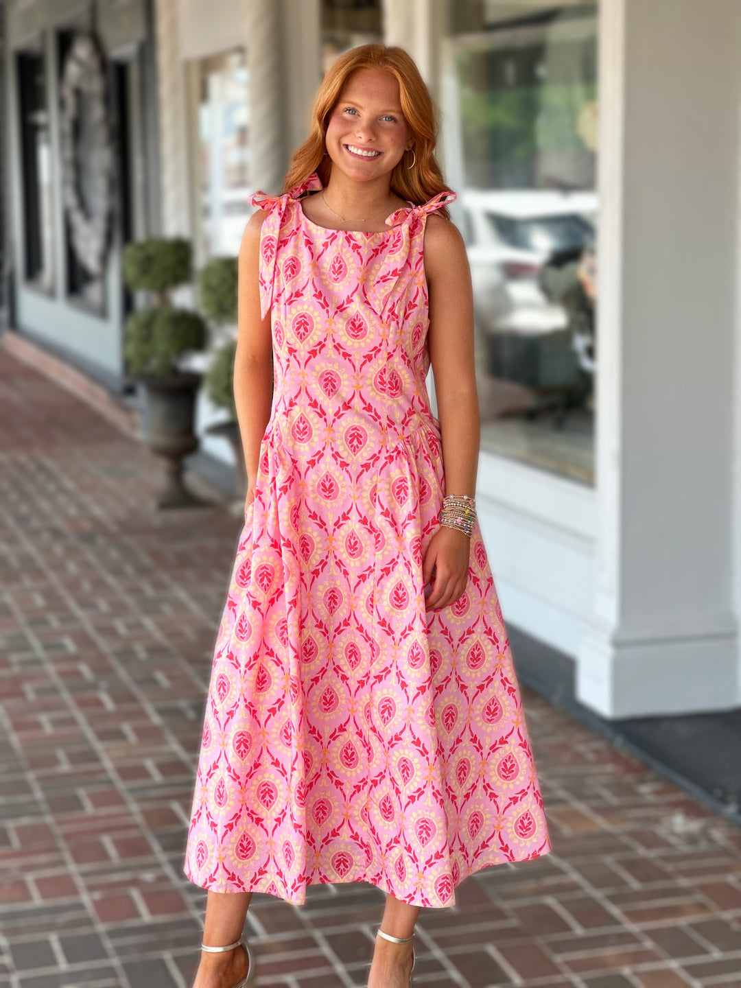 maxi dress with bow tie Juliette Velvet Bow Tie Short Sleeve V-Neck Maxi Dress L