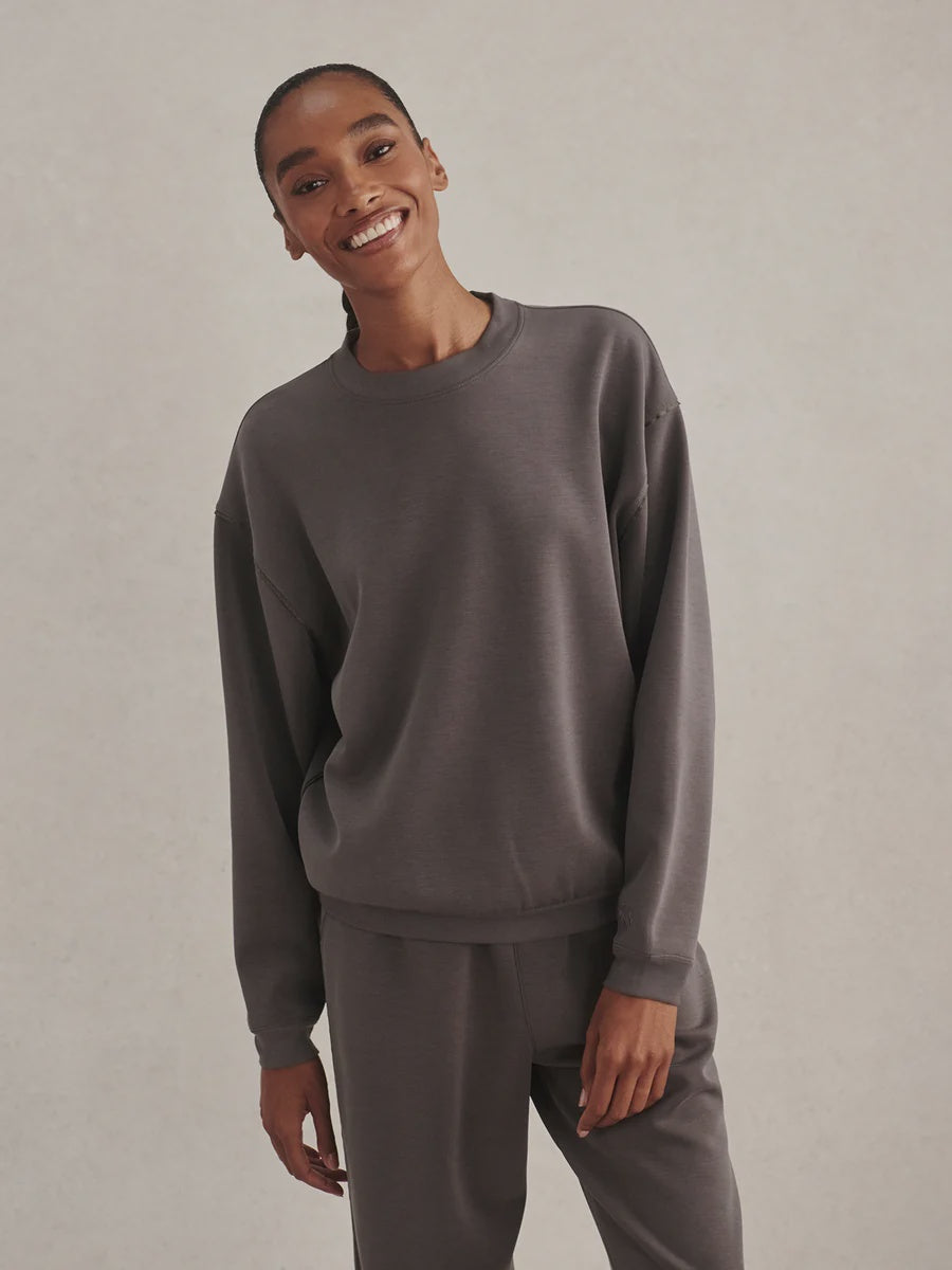 Varley Coralie Crew-Neck Sweat in Anchor