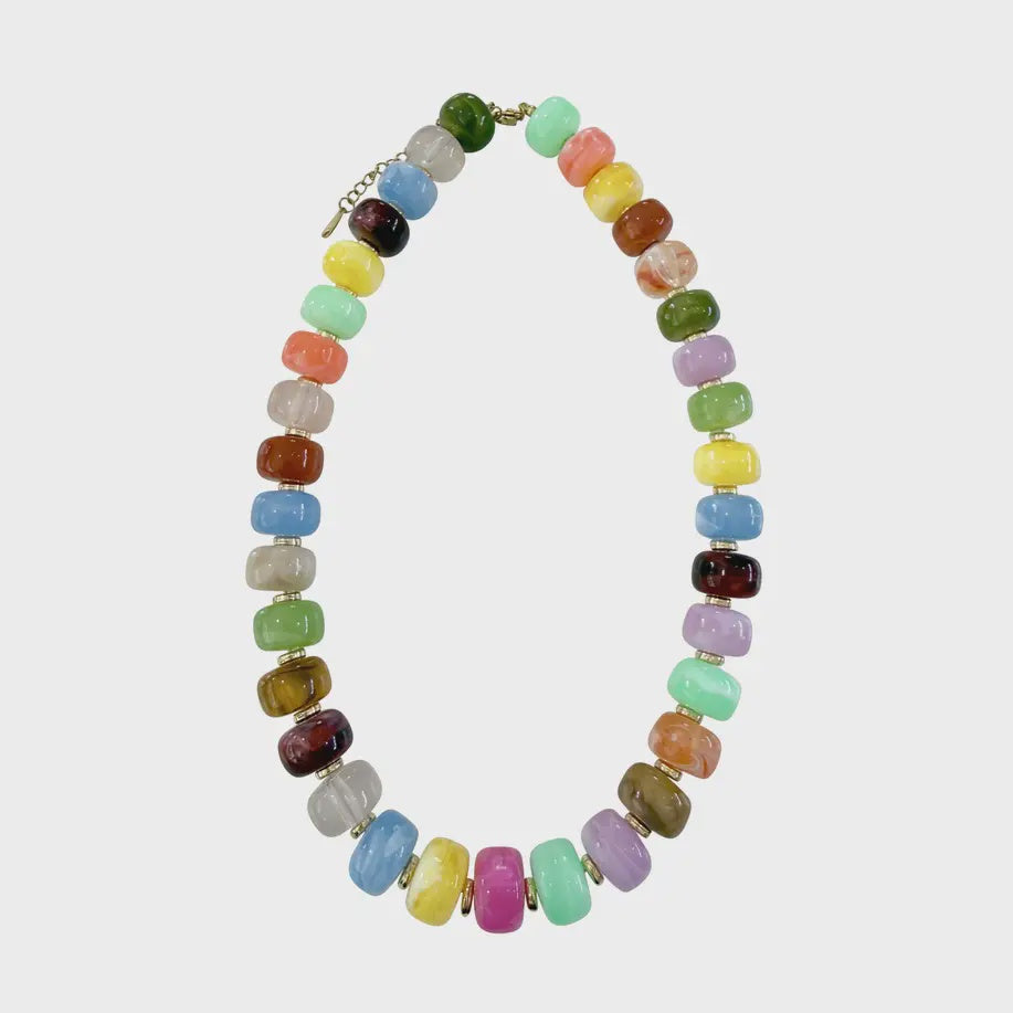 Morris Rainbow Mix Beaded Necklace