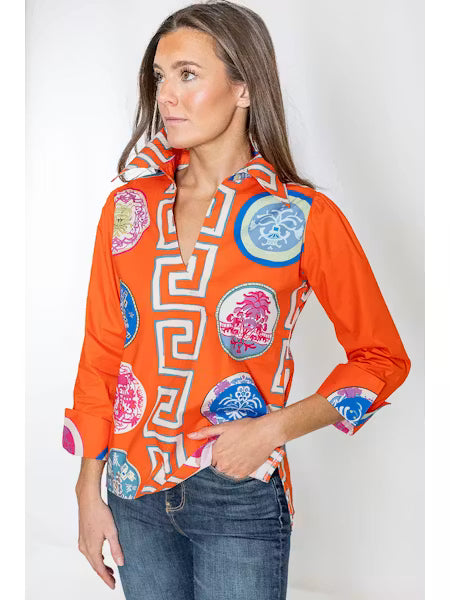 House Of MBR Greek Revival© Lana Relaxed Shirt