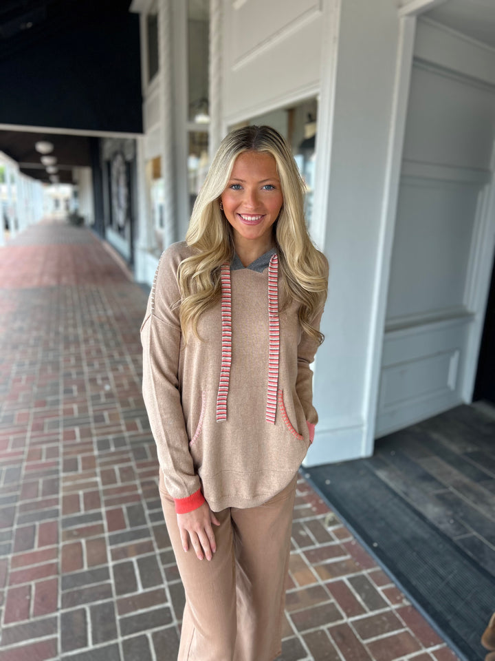 Chunky Cotton Hoodie in Oat