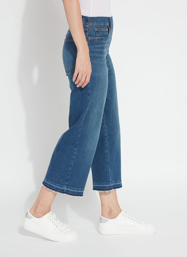 Lysse 'Holding Power' Premium Denim Frances Crop Jean (25" Inseam) Authentic Midwash