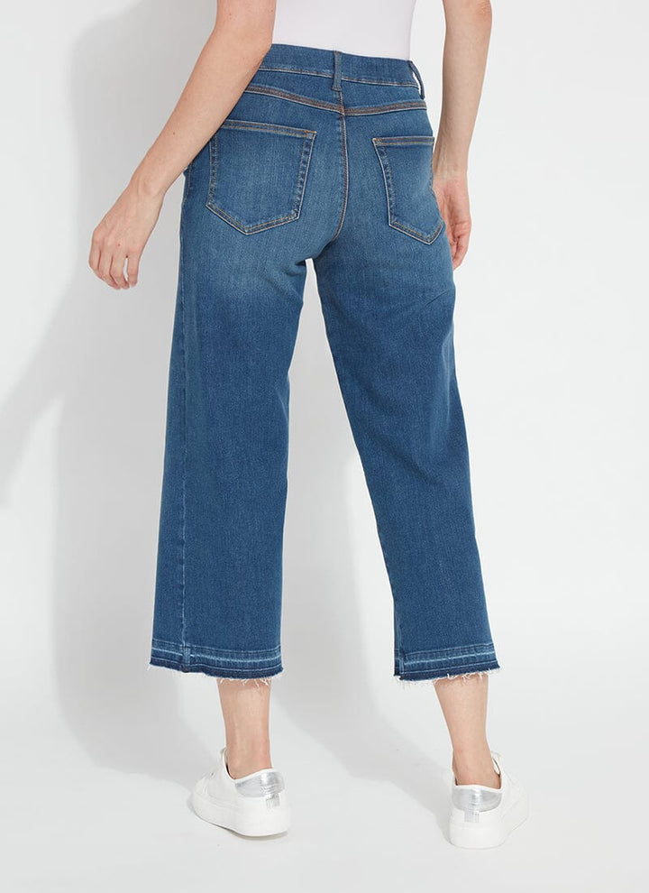 Lysse 'Holding Power' Premium Denim Frances Crop Jean (25" Inseam) Authentic Midwash