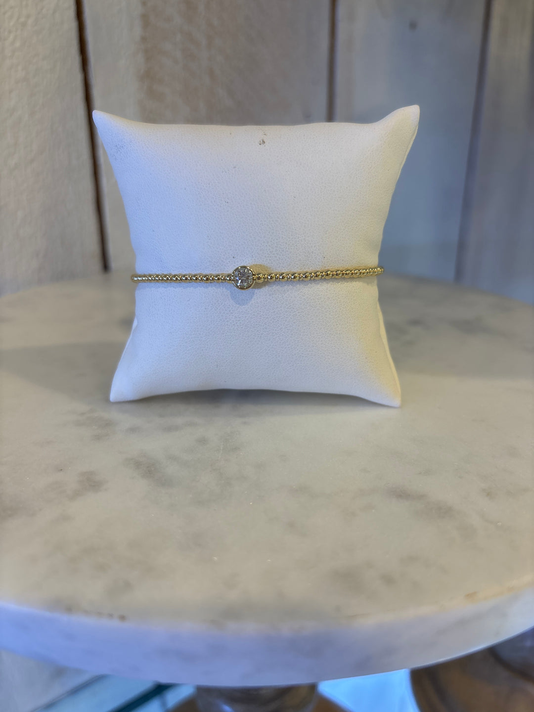 Heera Moti Small Circle Diamond Bracelet